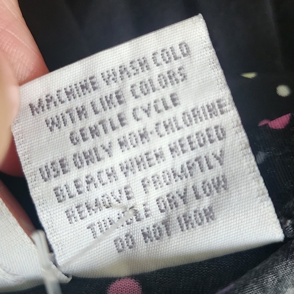 Bundle of Joy Black Multicolored Polka Dot Maternity Skirt Women's Large L EUC - Picture 6 of 6